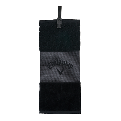Callaway Tri-Fold Golfhåndklæde Sort