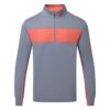 FootJoy Engineered Chest Stripe Chill-Out Golf Pullover (grå)