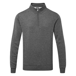 FootJoy Wool Blend 12 Zip Golf Pullover (grå)