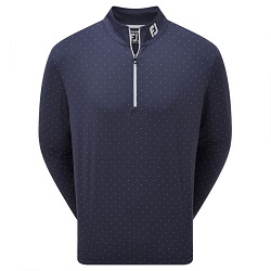 FootJoy Pin Dot Chill-Out Golf Pullover (blå)