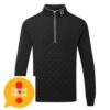 FootJoy Diamond Jaquard Chill-Out Golf Sweater (sort) - Ugens Tilbud