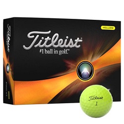 Titleist Pro V1 Golfbolde Gul med logo
