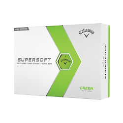 Callaway Supersoft Golfbolde Grøn med logo