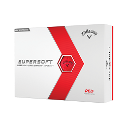 Callaway Supersoft Golfbolde Rød med logo