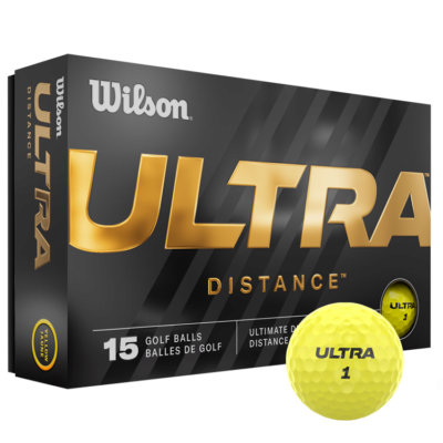Wilson Ultra Distance Gule Golfbolde (15 pack)
